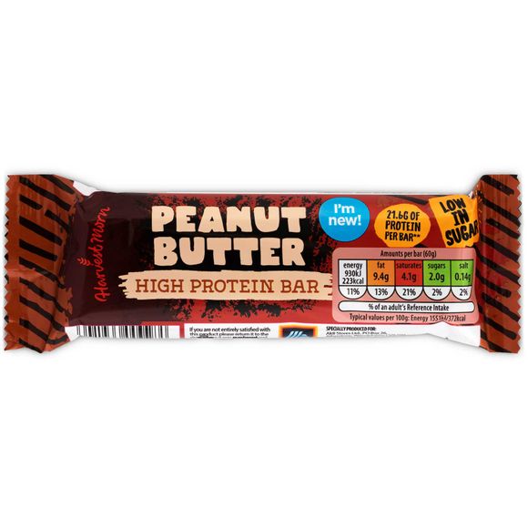 Peanut Butter High Protein Bar 60g Harvest Morn